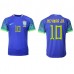 Brasilia Neymar Jr #10 Kopio Vieras Pelipaita MM-kisat 2022 Lyhyet Hihat